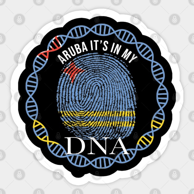 Aruba Its In My DNA - Gift for Aruban From Aruba Sticker by Country Flags